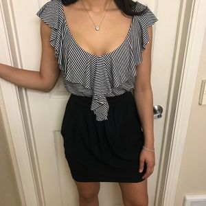 Arden B Black and White Dress